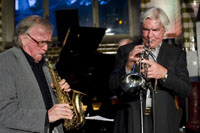 Klaus Doldinger (links) und Prof. Manfred Schoof Klaus Doldinger (links) und Prof. Manfred Schoof