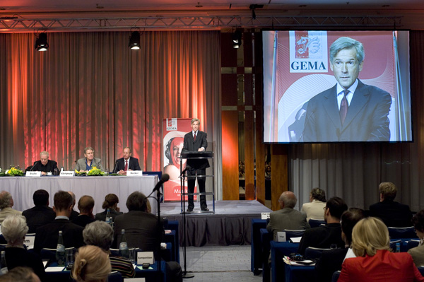GEMA Mitgliederversammlung in Berlin 2008